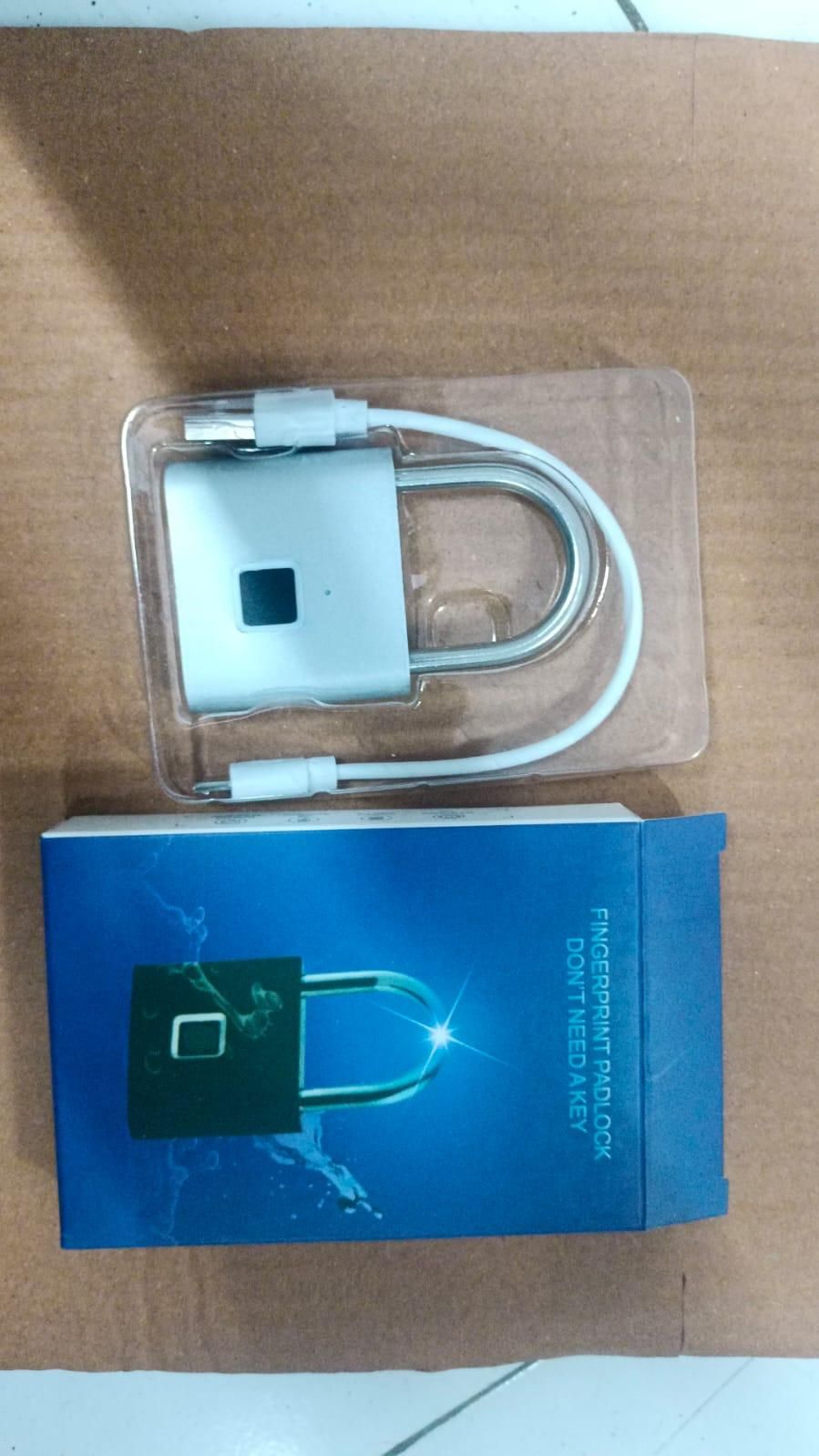 Fingerprint Padlock Rechargeable Keyless Anti - theft Security Smart Door Lock - 1 Piece ( Random Colour) - Luxury Ways
