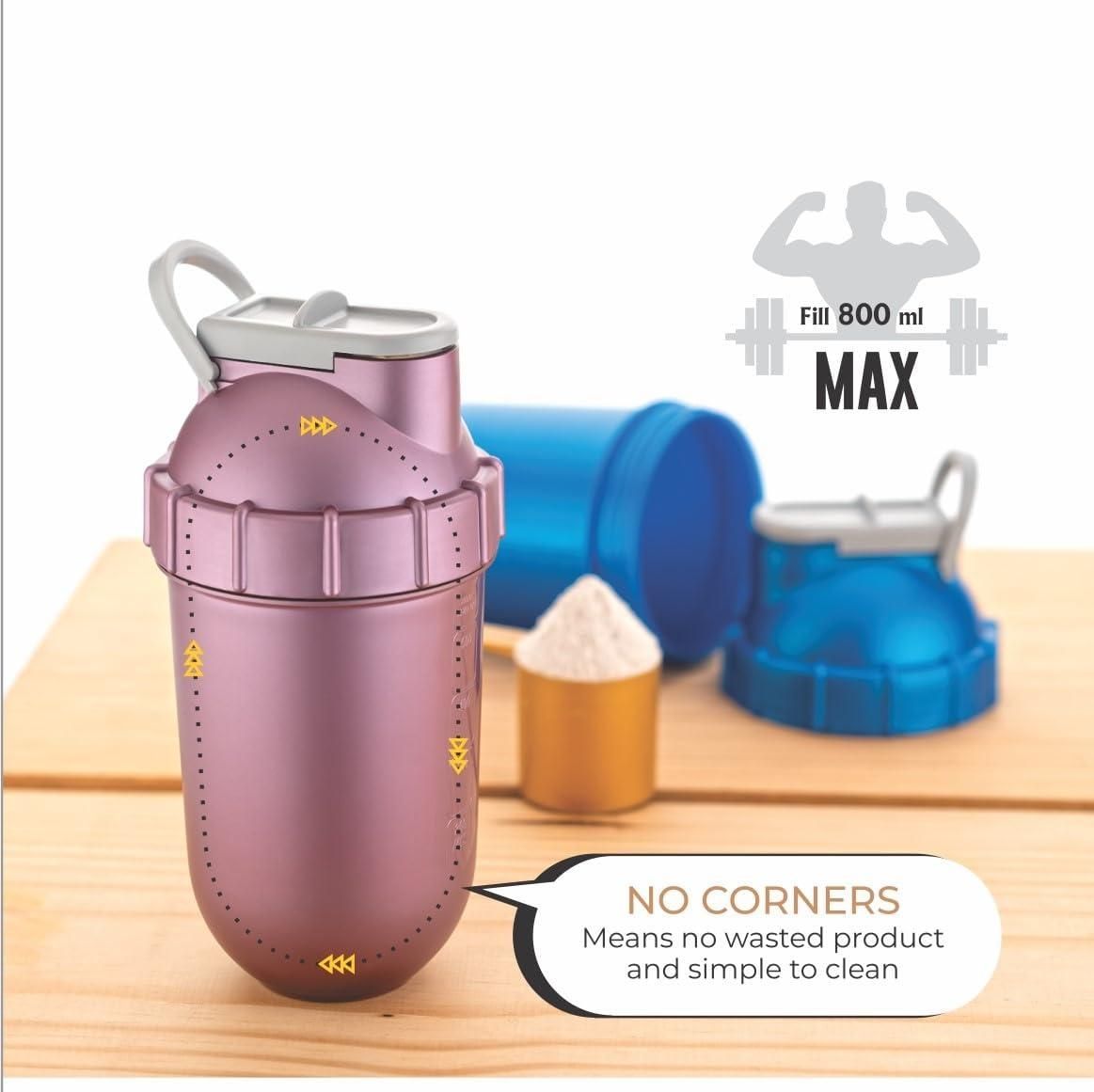 Gym Protein Shaker Bottle Advanced Workout Companion for Protein Mixes - Luxury Ways