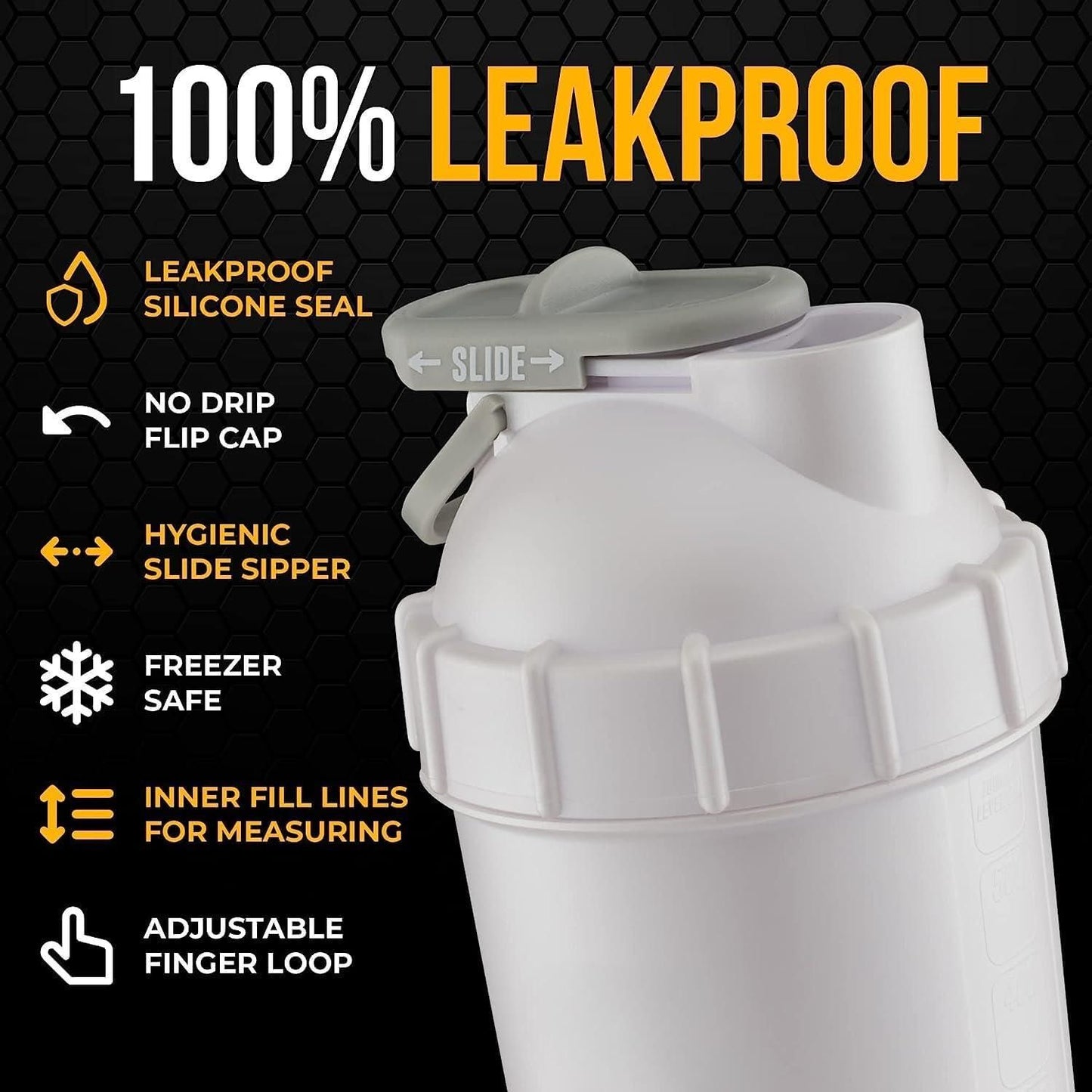 Gym Protein Shaker Bottle Advanced Workout Companion for Protein Mixes - Luxury Ways