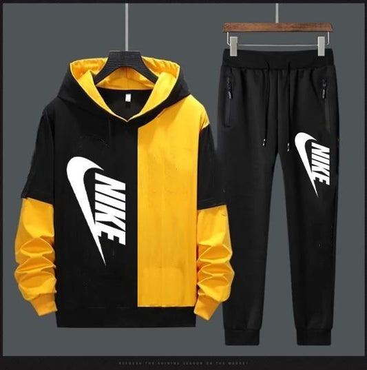 Lycra Printed Full Sleeves Regular Fit Mens Track Suit - Luxury Ways