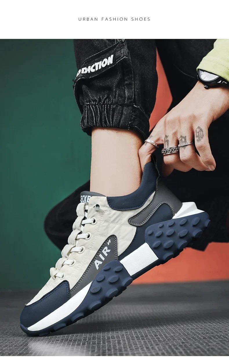 Men's Casual Shoes Thick Base Sneakers - Luxury Ways