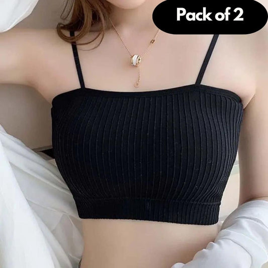 Seamless Silk Padded Bralette Bra Pack of 2 - Luxury Ways