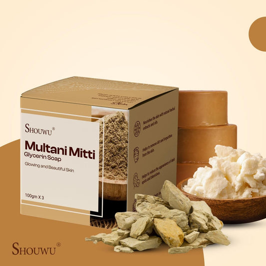 Shoumu Multani Mitti Glycerin Soap 100g - Luxury Ways
