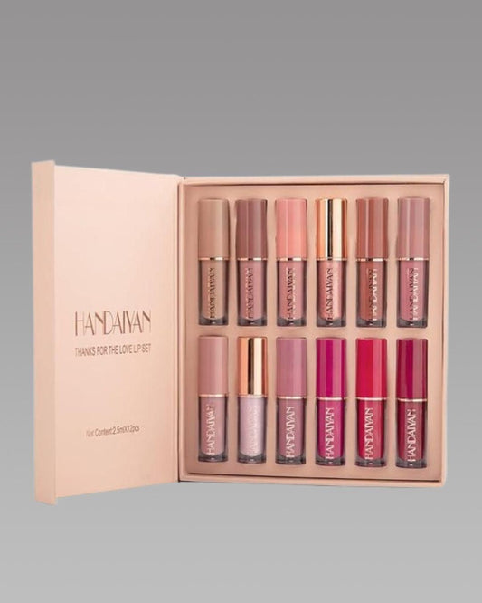 Velvet Matte Liquid Lipstick Set 12Pcs - Luxury Ways