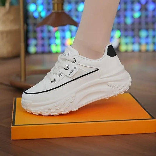 Women's Casual Sneaker Shoes White - Luxury Ways