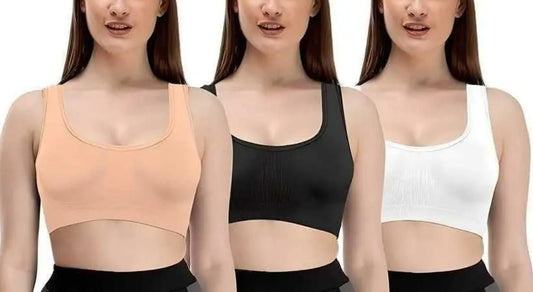 Womens Multicolor Air Bra (Pack of 3) - Luxury Ways