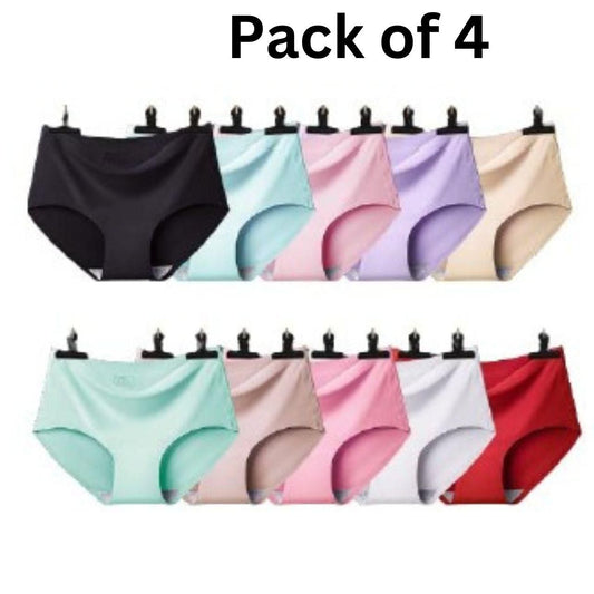 Women's Seamless Underwear for Women (Multicolor) (Pack of 4) - Luxury Ways